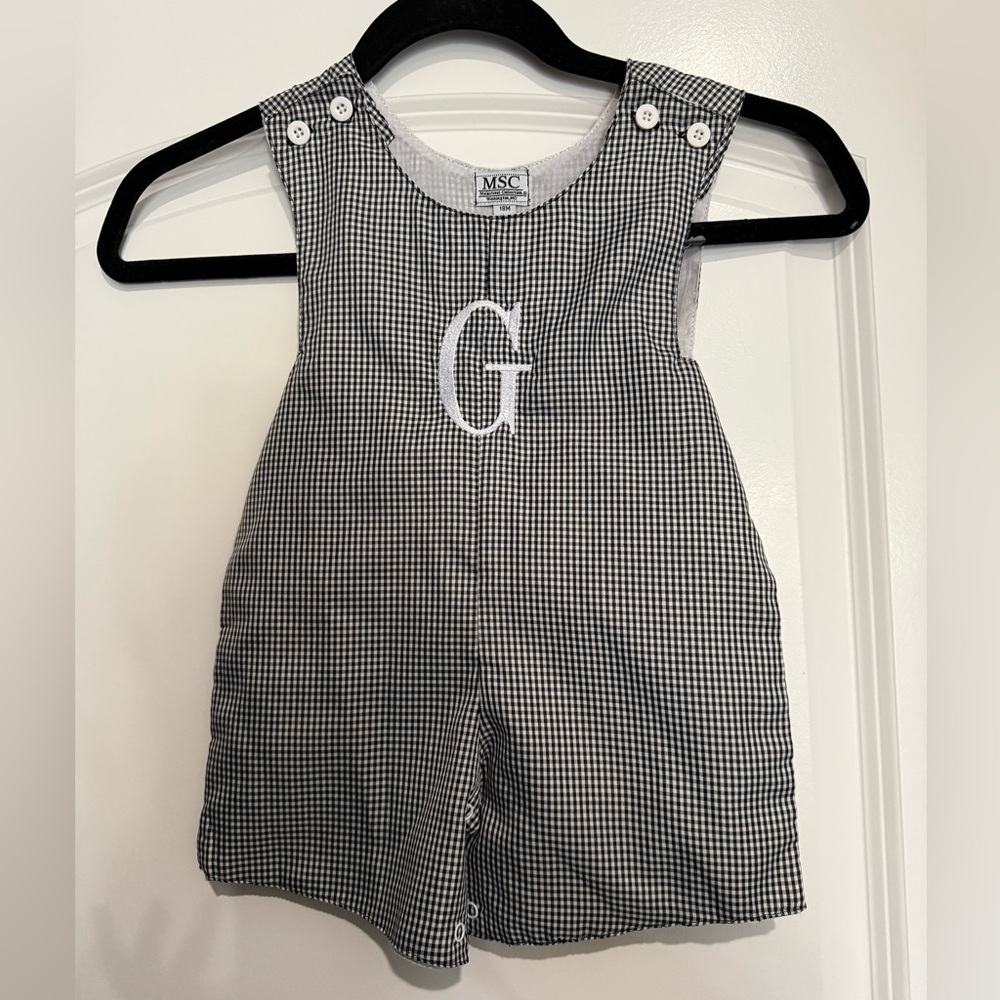 “G” Monogram Boys 18M Onesie